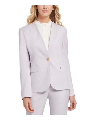 

Женский светло-фиолетовый блейзер в тонкую полоску DKNY, Light purple, UA0JS221