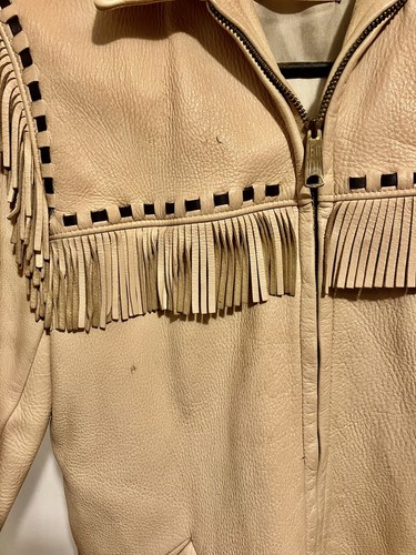 Deerwear Soft Deerskin Leather Fringe Jacket Made in USA Deerwear Soft Deerskin Leather Fringe Jacket Made in USA