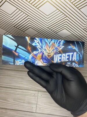 Dragonball Z Super Saiyan Goku Vegeta Blue 3D Lenticular Motion Car Sticker