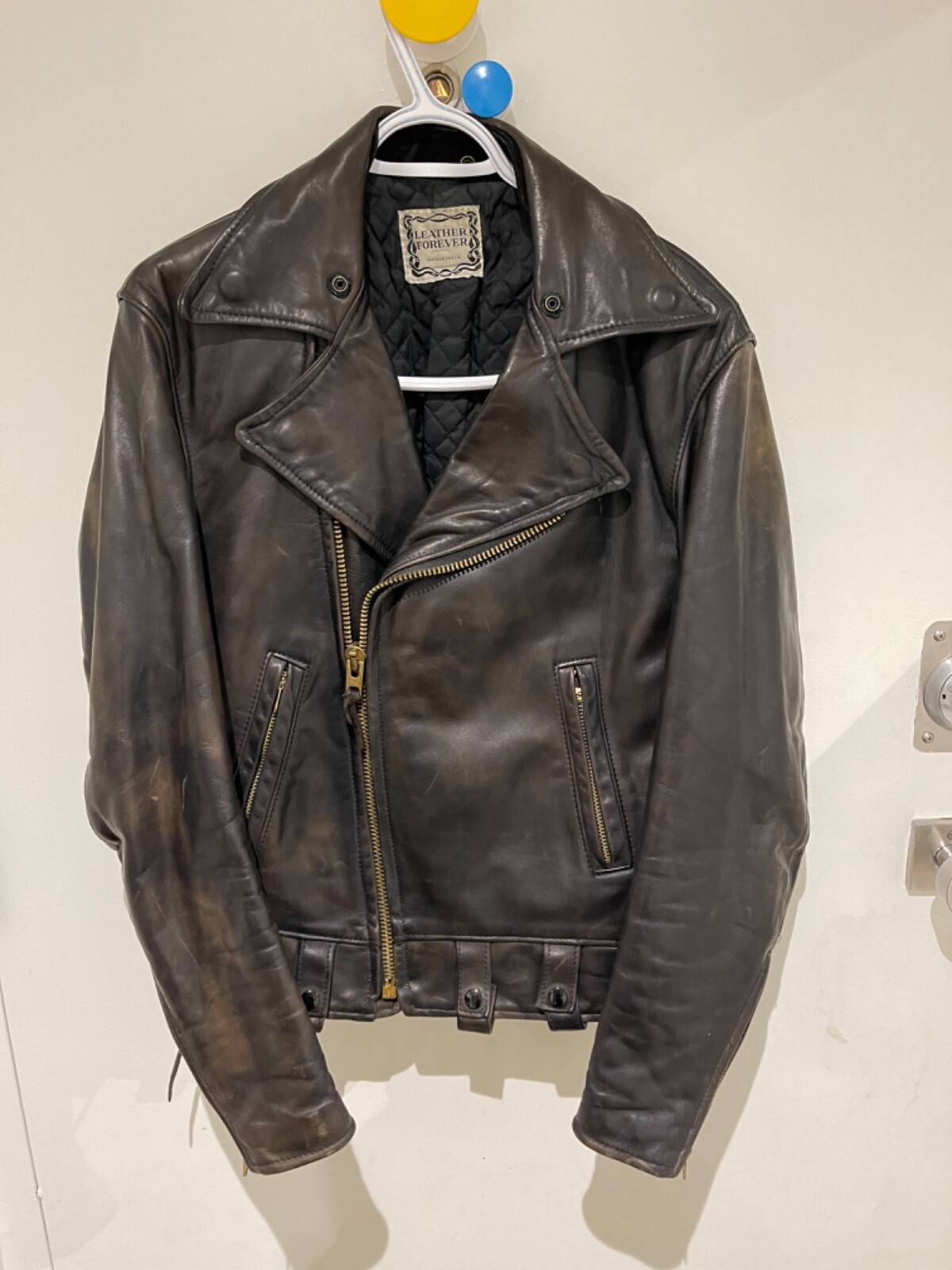 ジャケット・アウター SanFranciscoClothingMaker Leather Jacket The Sparks Up Inc. XS - Black - Genuine Leather - Driver San