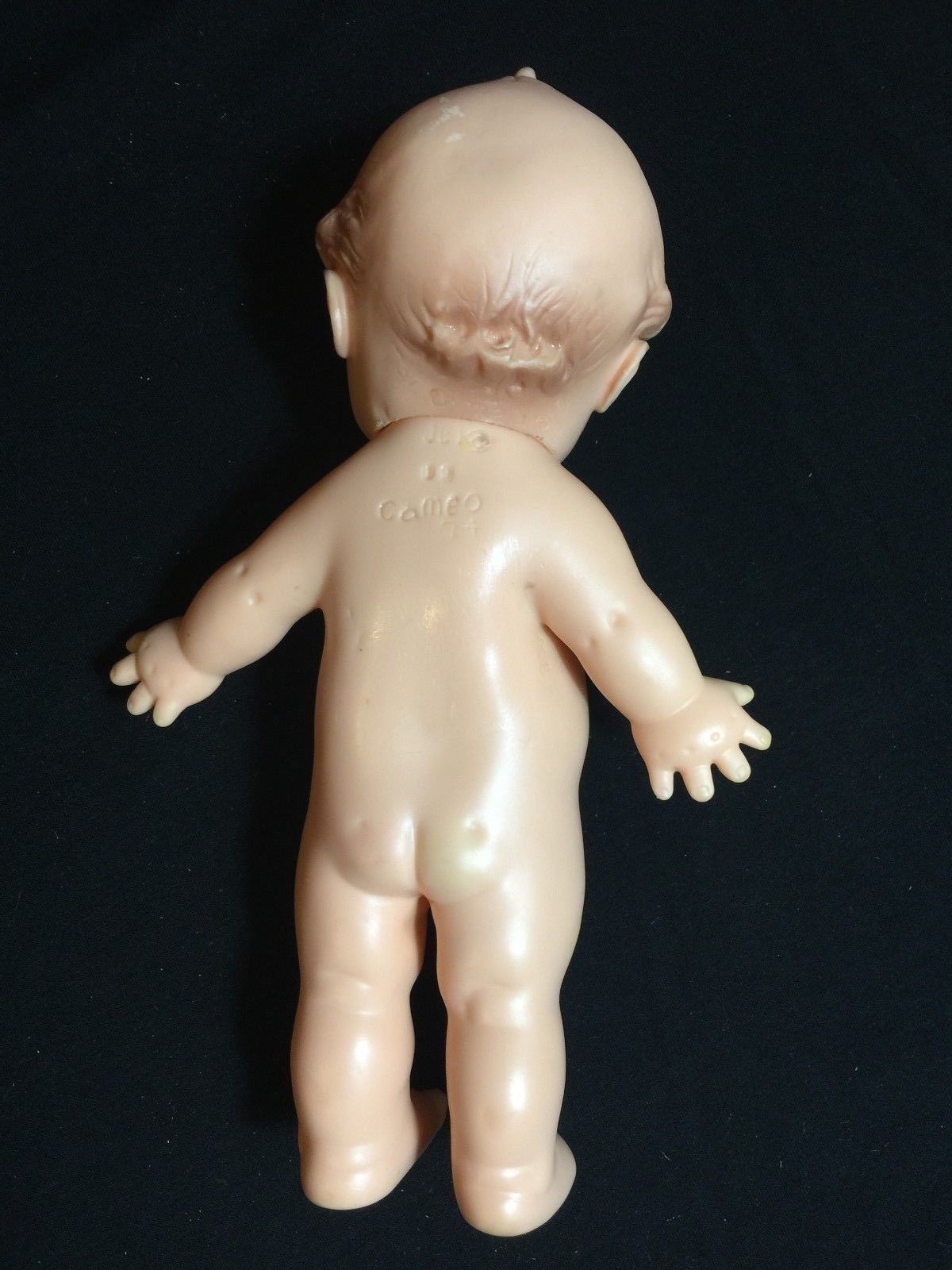 vintage cupie doll-Kewpie '74, 10 inch, Cameo ,hard plastic, head moves