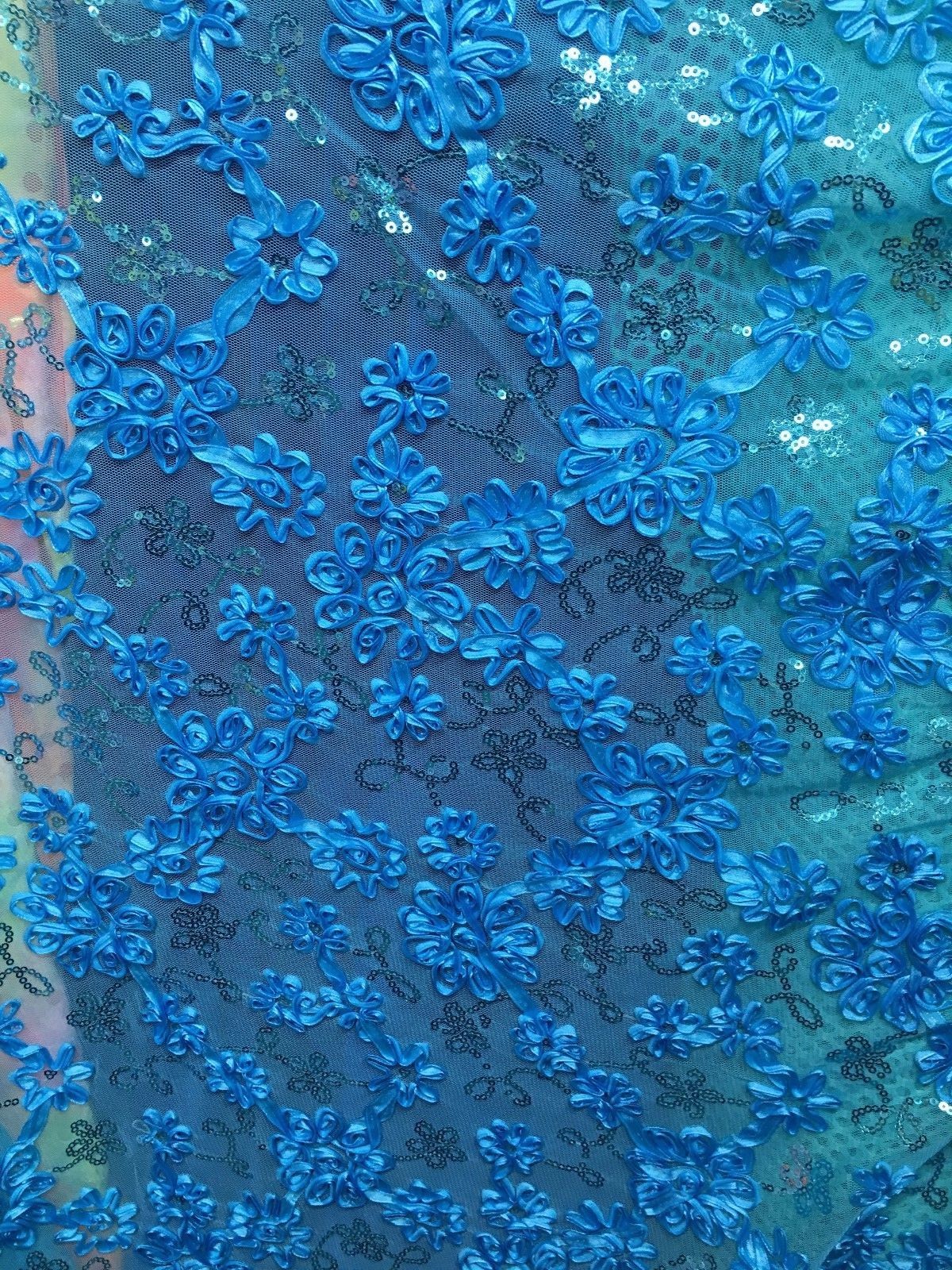 Sequins Mesh Lace Fabric (54 In.) Sold Bty