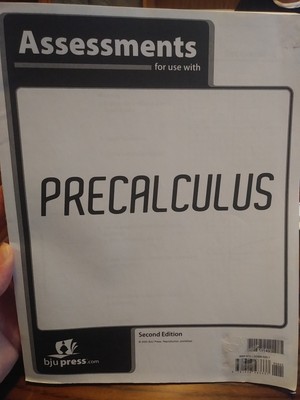 BJU Precalculus - Assessments - 2nd Edition - 511493 