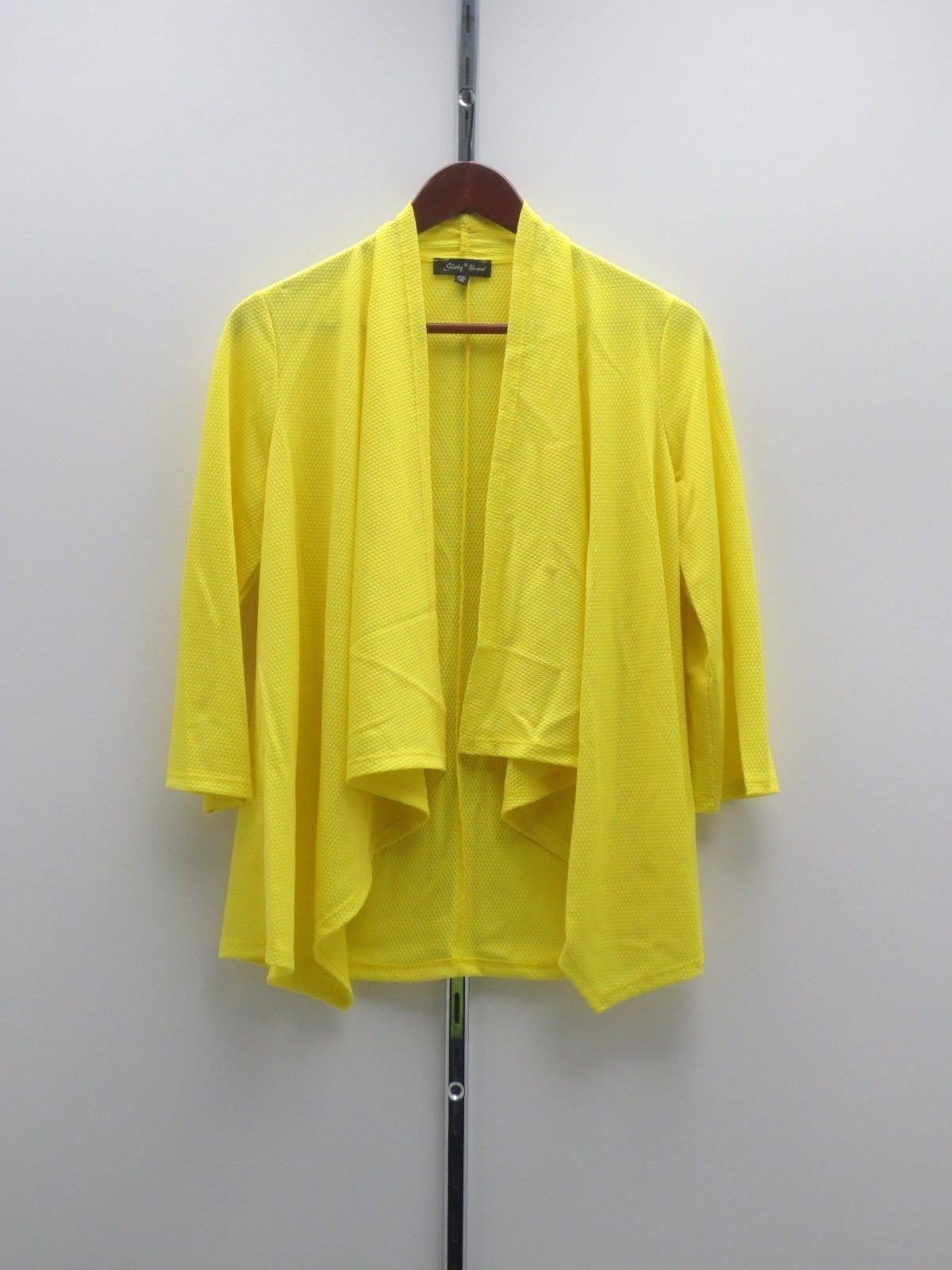 Slinky Brand 3/4 Sleeve Textured Open Front Cardigan - XS Slinky Brand 3/4 Sleeve Textured Open Front Cardigan - XS