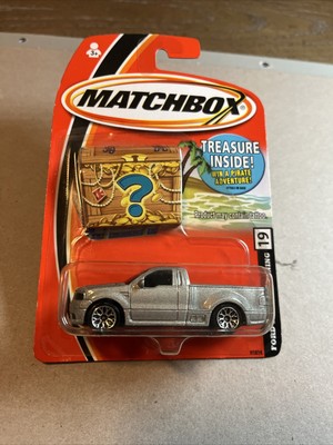Lot of 2 Matchbox #19 Treasure Ford F150 SVT Lightning Silver Pick Up