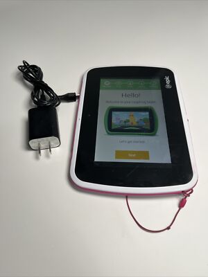 Leap Frog Epic 7'' Kids Learning Tablet-Pink NO Stylus Includes Charger-Works