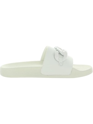 INC Женские белые босоножки на платформе с цепочкой Peymin Toe Slip On Slide, 10 м