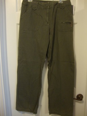 Women's NWT JONES WEAR SPORT green Wallflowers pants, 12