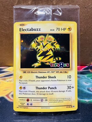 SEALED Pokemon Electabuzz 41/108 Toys R Us Evolutions Cosmos Holo Promo