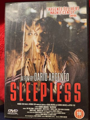 SLEEPLESS Dario Argento - Max Von Sydow pre owned Region 2 DVD widescreen 