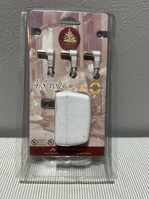Lemax AC Power Adaptor 4.5V 3 Output Jacks NEW Enchanted Christmas