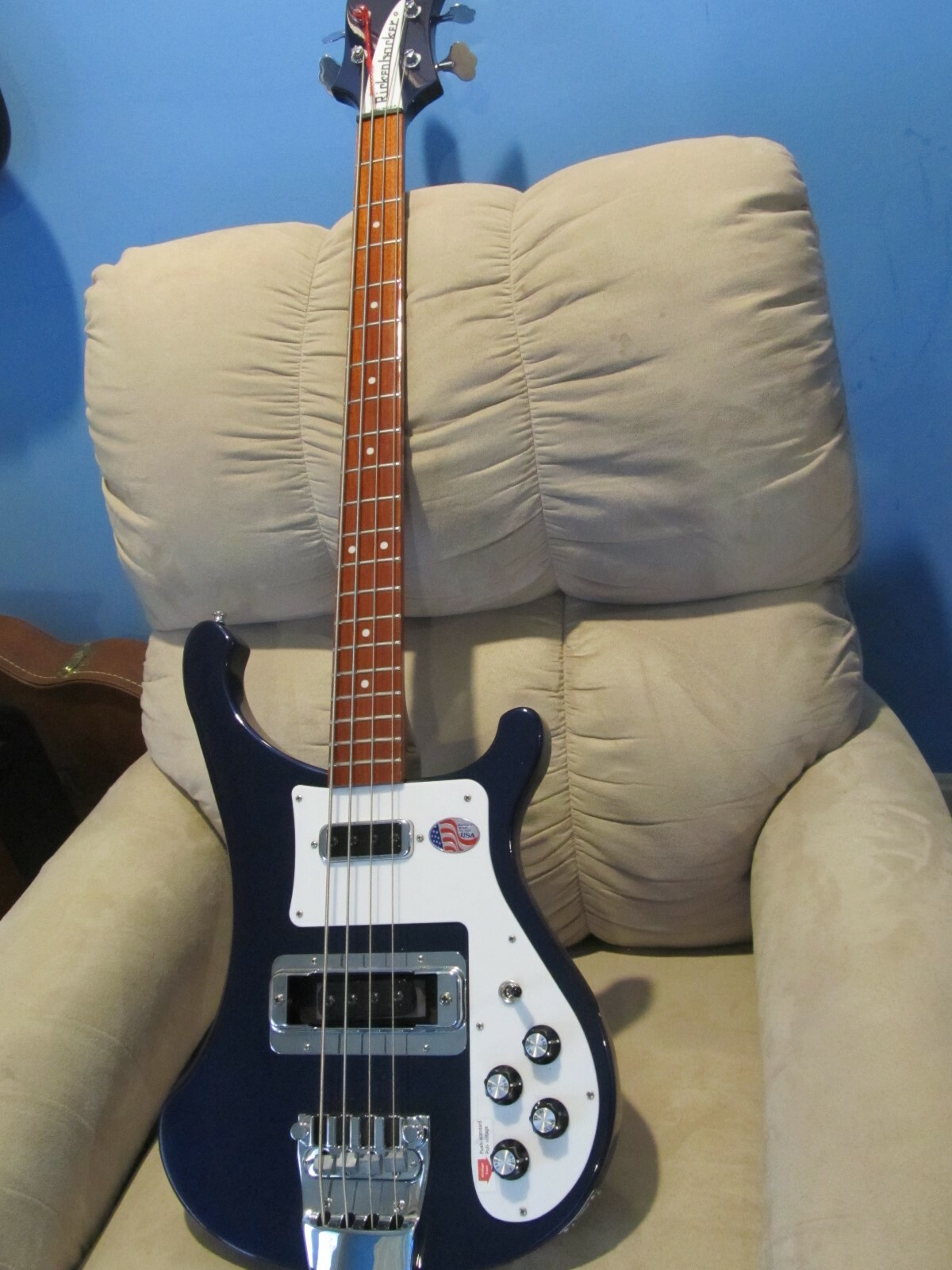 Rickenbacker 4003S Bass, Midnight Blue, Original case, scratch and dent