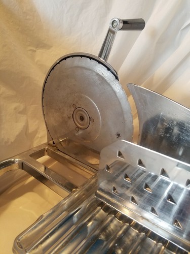 Vintage Chrome Rival Manual Hand Crank Food Meat Cheese Slicer Works Great!