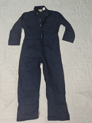 C.E. Schmidt Medium Regular Coveralls MR Blue Workwear Long Sleeve Mechanic Blue
