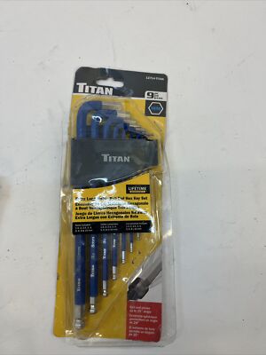 Titan 12714 9pc Metric Extra Long Ball End Hex Key Set