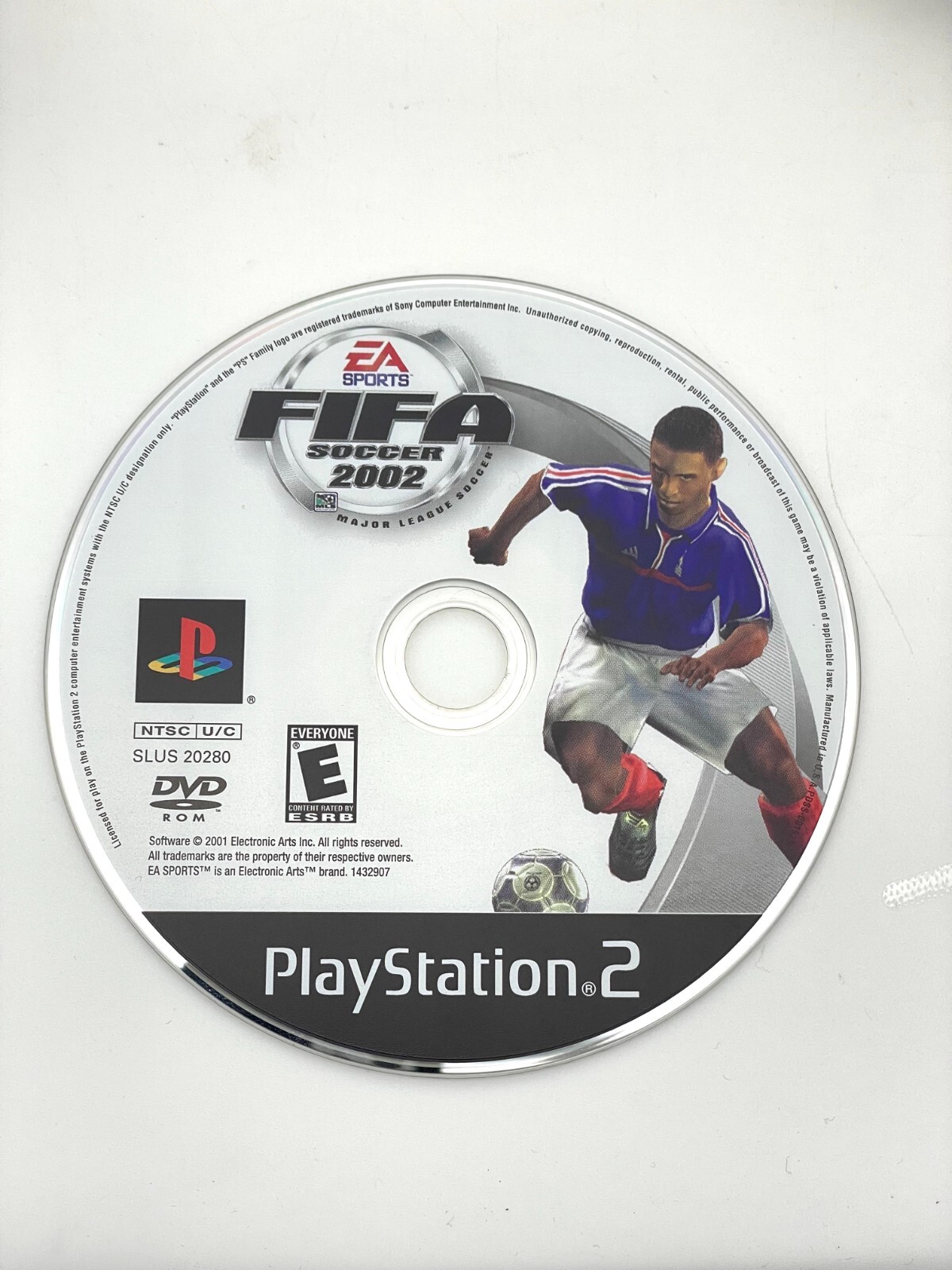 FIFA Soccer 2002 (PlayStation 2, PS2) WORKS DISC ONLY Tested 