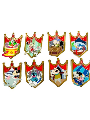 Disney 2024 DLR Fantasyland Mystery Box 8-Pin Set Stitch Mr