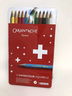 Creative Art Materials Swisscolor Pencils Metal Box, Set of 12 (1285.712)