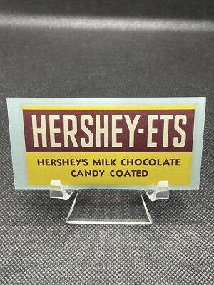 ''NOS'' New Old Stock Hersheys Hershey-Ets Candy Water Slide Vending Machine Decal