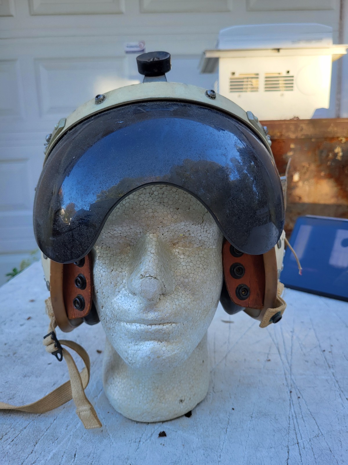 Post-Korea US Air Force P-4A Flight Helmet Size Extra Large - MFG