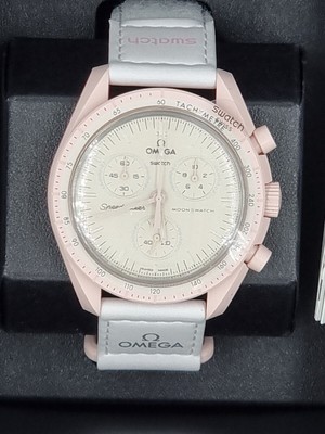 Pre-owned Venus Swatch X Omega Bioceramic Moonswatch Mission To