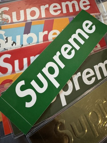 Supreme Box Logo sticker Green 10枚セット SET OF 10 Supreme Green Box Logo Stickers 100% Authentic