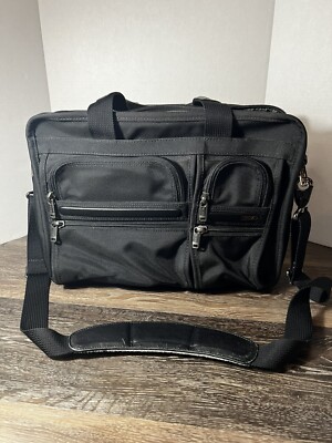 TUMI Alpha Ballistic Nylon Expandable Multipurpose Travel Bag Black  26141D4