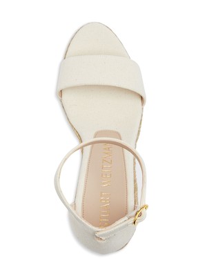 Женские бежевые туфли на танкетке Floria Almond на платформе 1 STUART WEITZMAN 7.5 C