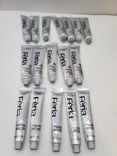 L'Oreal Feria Power Shimmer Conditioner, 1.7 Oz. EA ~ Lot of 5 + 1-Free Shampoo!