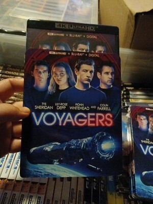 Voyagers 4K Ultra HD + Blu-ray With OOP Slipcover Lily Rose Depp Colin Farrell