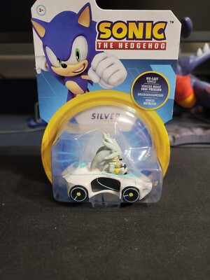 Sonic The Hedgehog Die-cast SILVER Lightron. Team Sonic Racing Jakks