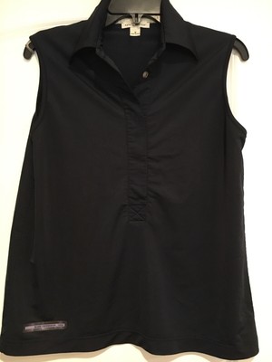 Babe Didrikson Woman Italy Sleeveless Top Navy Blue Size M