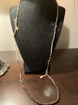 Stella And Dot Crochet Beaded 34 Inch Long Necklace 