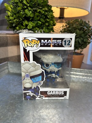 Funko Pop! Mass Effect #12 Garrus Vinyl Action Figure Toy NIB Damage To Box