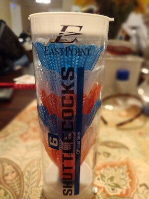 Badminton Shuttlecock EastPoint Sports Official Size 6-Per Tube. 5 Tubes Avail..