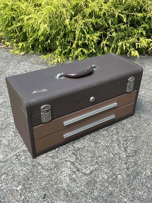 Vintage Kennedy 220 2-Drawer Machinist Tool Box Chest 22. Kennedy Machine Tools