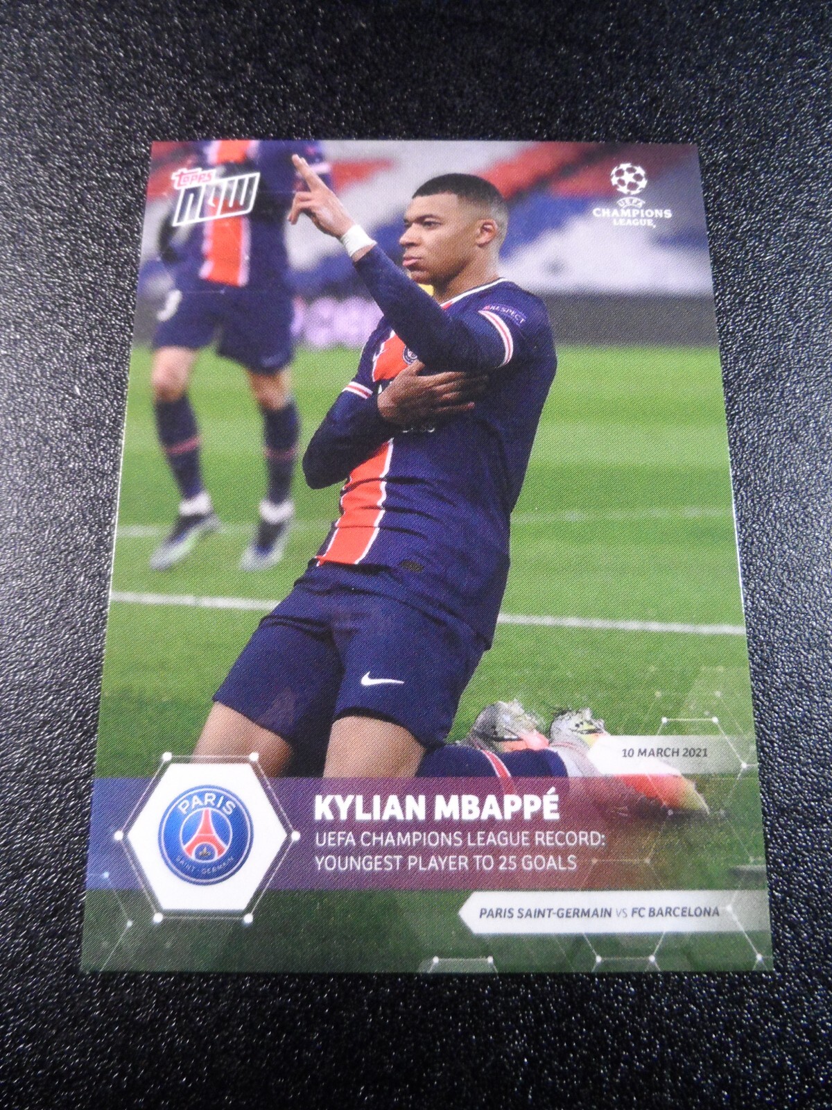 【未開封】topps NOW KYLIAN MBAPPE 5枚 Kylian Mbappe TOPPS NOW - First Game First Goal First Trophy