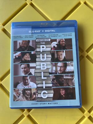 The Public (Blu-ray, 2018) Perfect Condition!