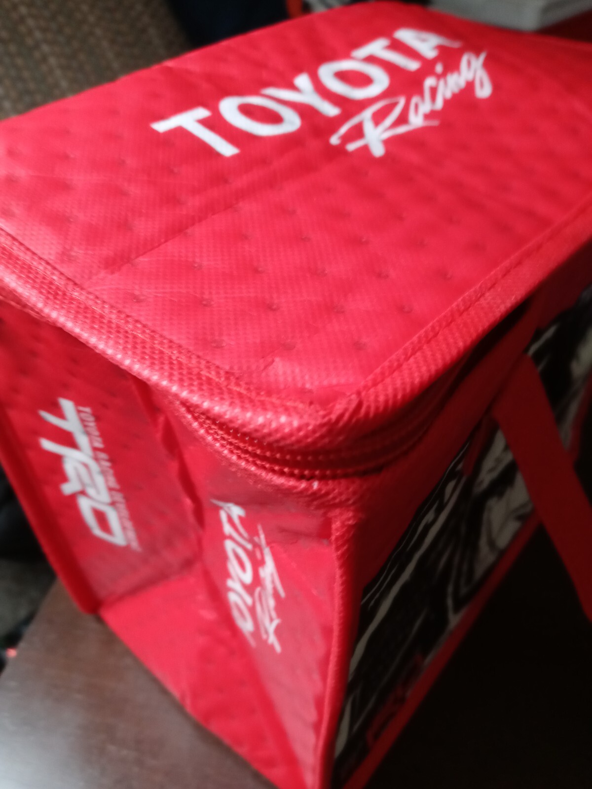 Toyota Racing Development Insulated Lunch Bag Tote Shoulder Bag, 11"X8"X4"