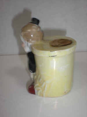 Pin Cushion BOY Man with TOP HAT and WELL Antique