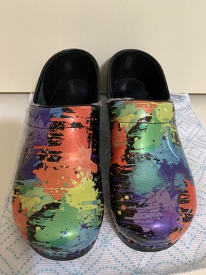 Multi colored dansko best sale clogs