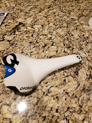 Prologo Scratch 2 Road Bicycle Saddle Tirox Rails 280x143mm White w Blue New