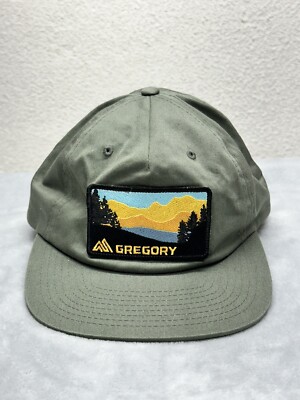 Gregory Mountain Forest Patch Leather Strapback Hat