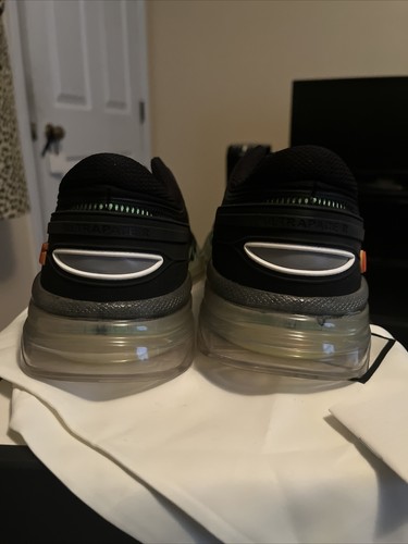 Pre-owned Gucci Ultrapace R Sneakers In Black And Green 12.5 Us 12 620337 2et10 8761