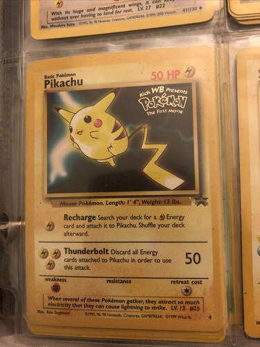 おたんじょうびピカチュウ ポケモンWOTC Black Starホロプロモ英語版 おたんじょうびピカチュウ ポケモンWOTC Black Starホロプロモ英語版