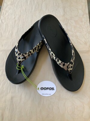 $85 NEW SOLD OUT OOFOS OOLALA LIMITED COLOR  CHEETAH  9