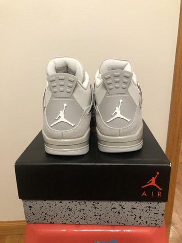 Pre-owned Jordan Nike Air  4 Retro Frozen Moments Aq9129-001 Women's Size 11.5-12 In Lt Iron Ore/sail-neutral Grey