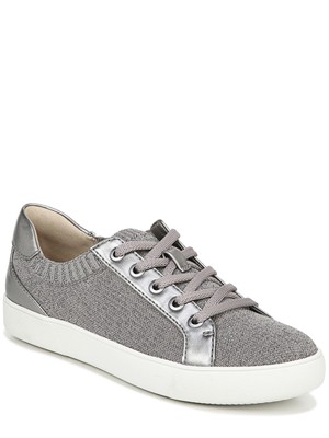 Женские кроссовки Morrison NATURALIZER Grey Fog из серого трикотажа с блестками металлик, 8 М