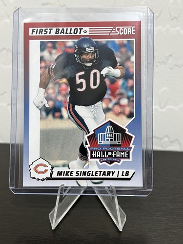 バ*ル様 SPORTS HEROES 1/1NFL mike singletar Men's Mitchell & Ness Mike Singletary Navy Chicago Bears