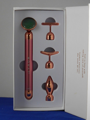 Monat 4-in-1 BEAUTY BAR FACIAL MASSAGER Four 4 Interchangeable Heads With Bag